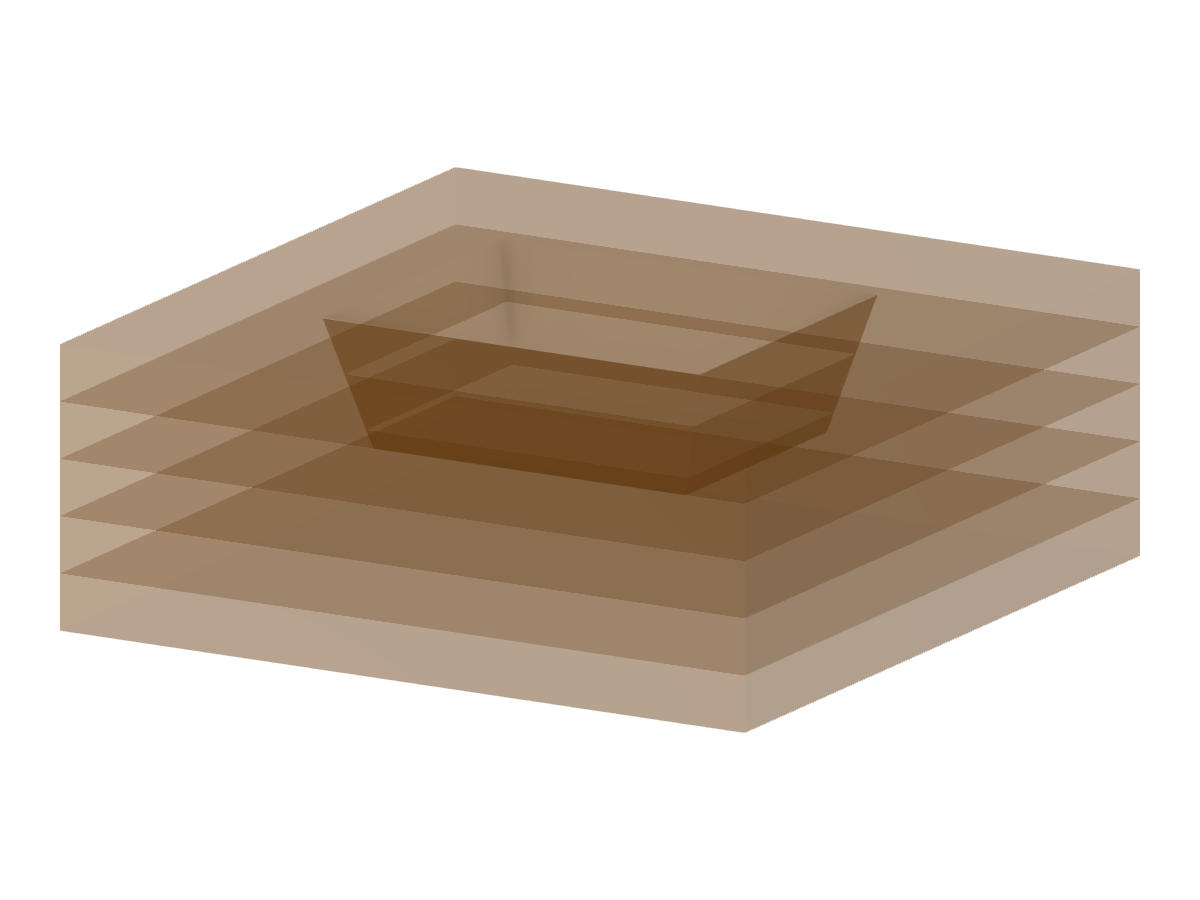 Modelo 003978 | FUP003 | Macizo de suelo con cimentación rectangular