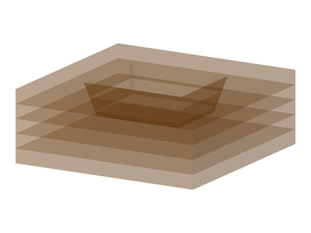 Modelo 003978 | FUP003 | Macizo de suelo con cimentación rectangular