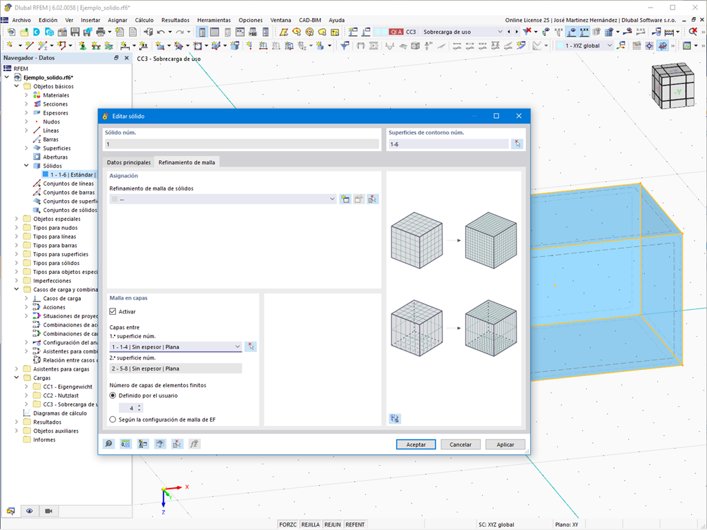 Característica 002581 | Malla en capas para sólidos