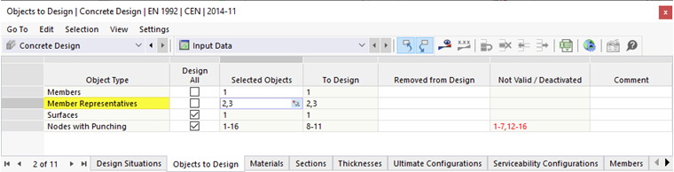Definir representantes de los miembros para el diseño