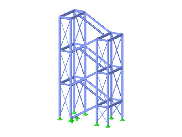 Modelo 004096 | Estructura de escalera de acero