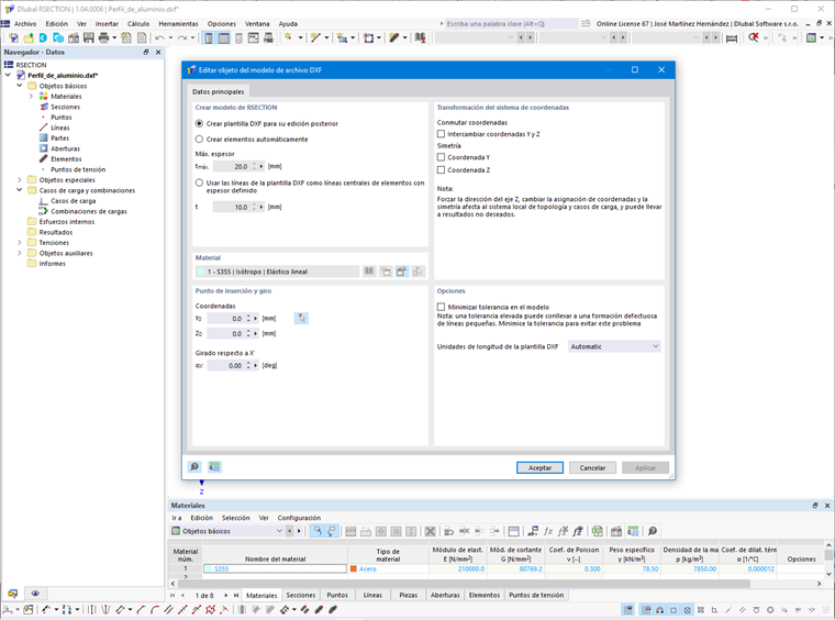 Edición del objeto del modelo de archivo DXF