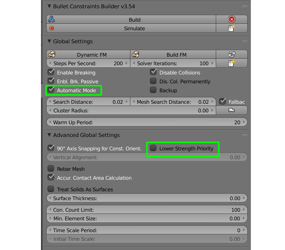 Información sobre la configuración general