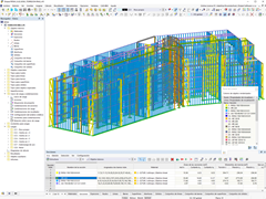 El edificio 2 con secciones por colores (© AFCA Teccon)