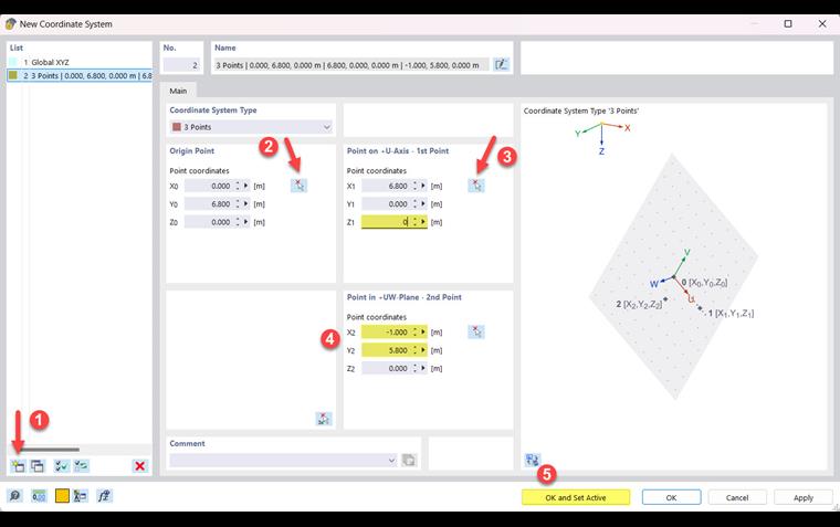 Crear sistema de coordenadas personalizado