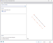 Dividir línea en puntos de tercio