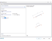 Diálogo "Prolongar/recortar línea"