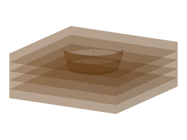 Modelo 003979 | FUP004 | Macizo de suelo con cimentación circular