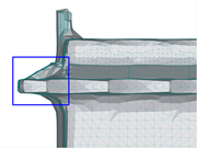 Coarse Mesh Around the Panels