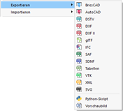 Interfaces para exportar