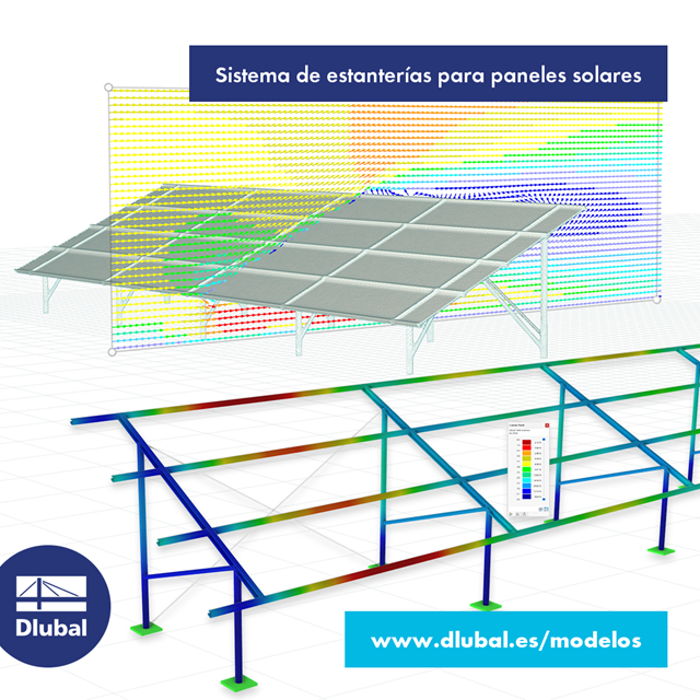 Sistema de estanterías para paneles solares
