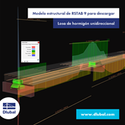Modelo de análisis estructural de RSTAB 9 para descargar