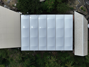 Vista superior del parque infantil de la zona deportiva (© Normandie Structures)