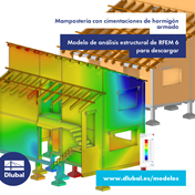 Mampostería con cimentaciones de hormigón armado