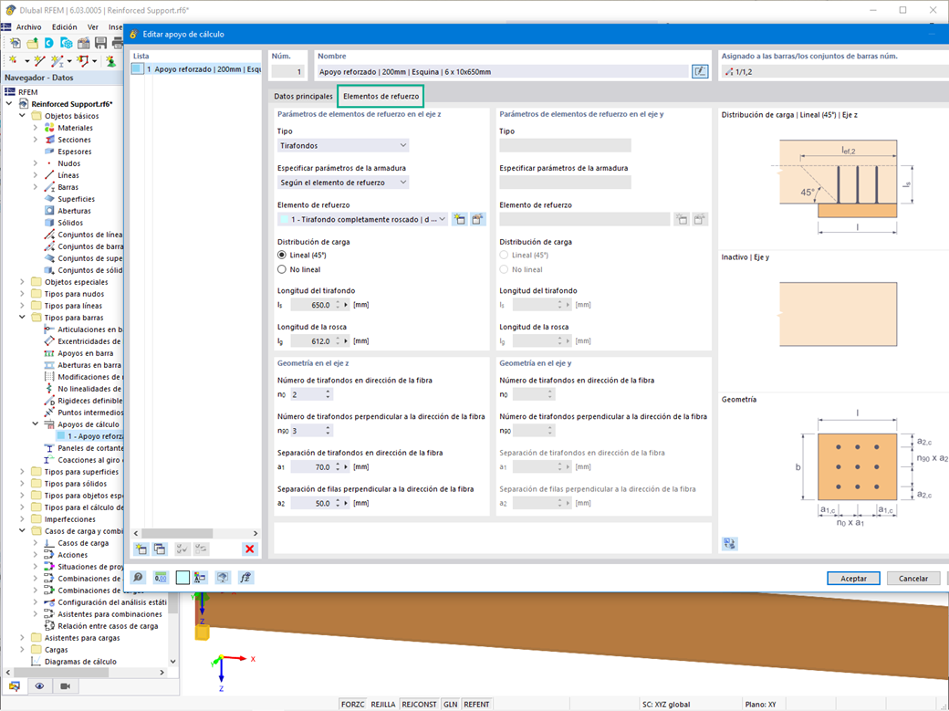 Feature 002633 | Elementos de refuerzo a cortante para apoyos de cálculo