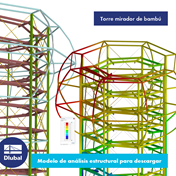 Torre mirador de bambú