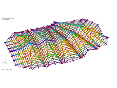 Deformaciones bajo carga de viento en RFEM 5