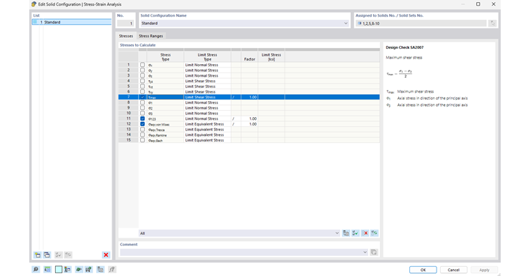 Visualización de tensiones límite dentro de una configuración sólido en contextos estructurales