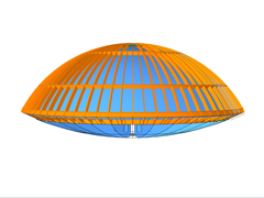 Estructura de la casa circular en forma de cúpula en RFEM 5