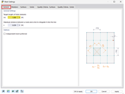 Densidad de mallado adaptada en un modelo de cálculo para obtener resultados más precisos.