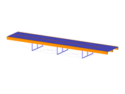 Modelo 004274 | Puente con vigas de madera