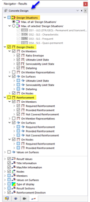 Navegador - Resultados para cálculo de hormigón