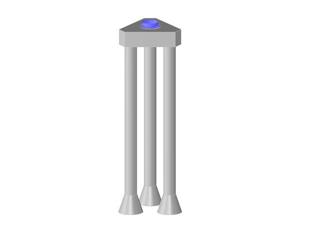 Modelo 004339 | Placa de anclaje para pilar circular