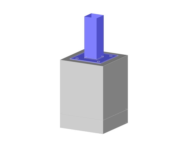 Modelo 004368 | Placa de anclaje para pilar rectangular