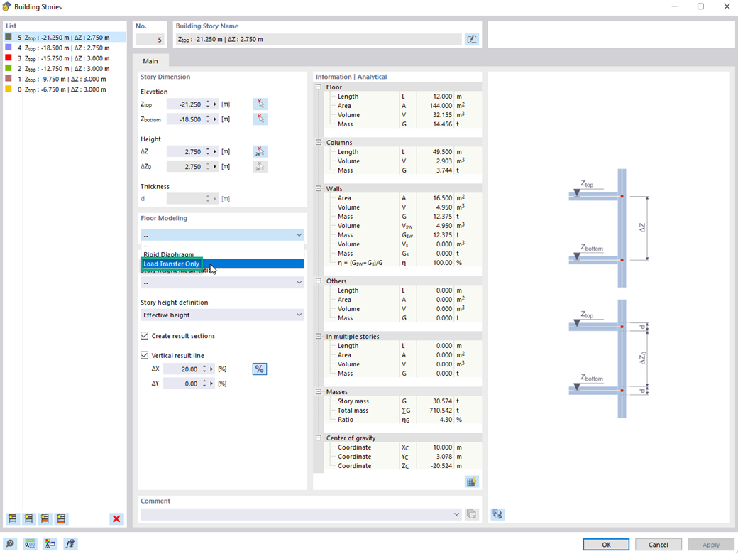 Característica 002645 | Tipo de planta "Solo transmisión de cargas"