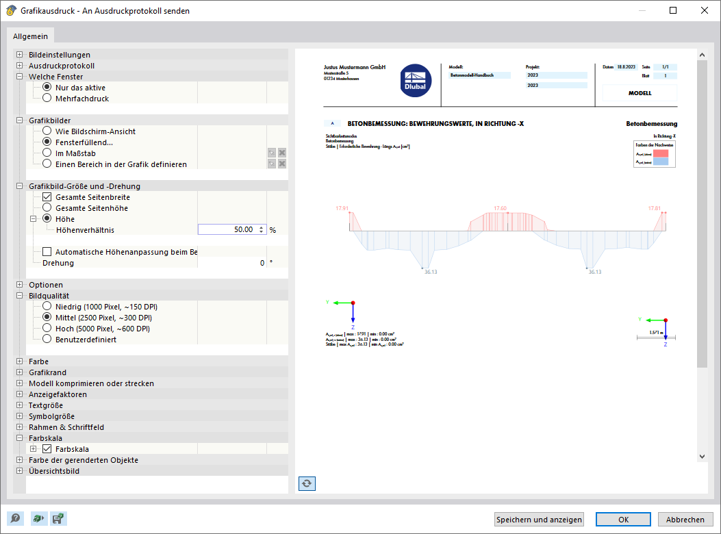 Preparar informe gráfico