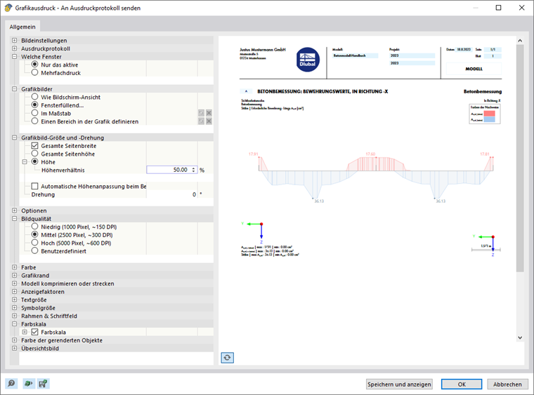 Preparar informe gráfico