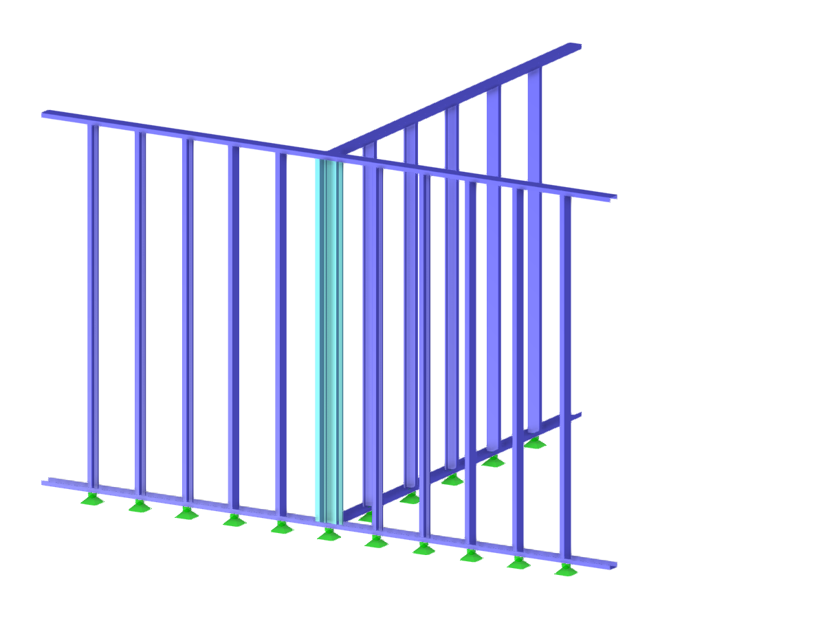 Modelo 004469 | Panel triple de entramado de acero
