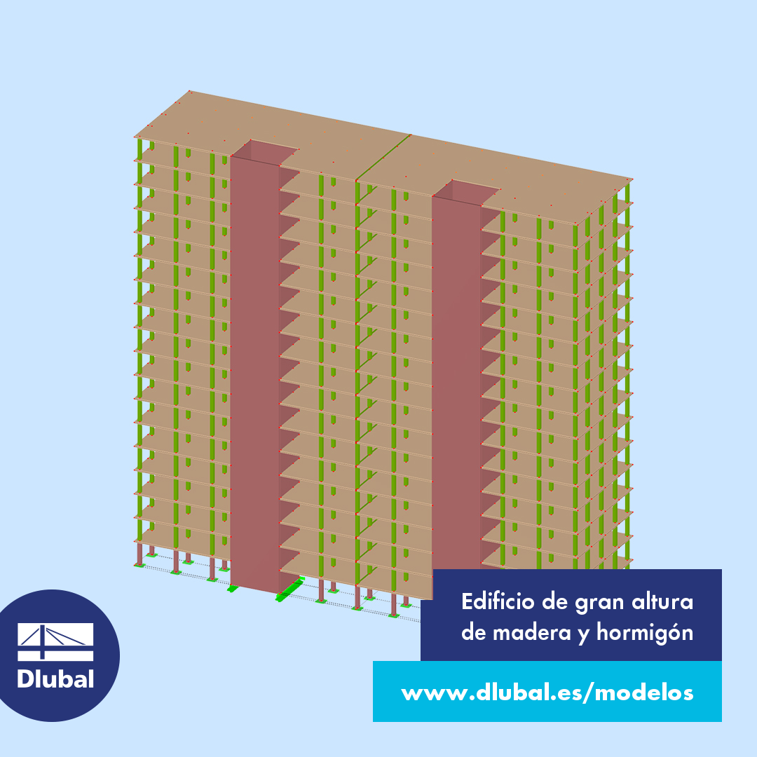 Edificio de gran altura hecho de madera y hormigón