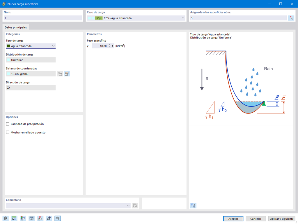 Característica 002666 | Tipo de carga agua estancada