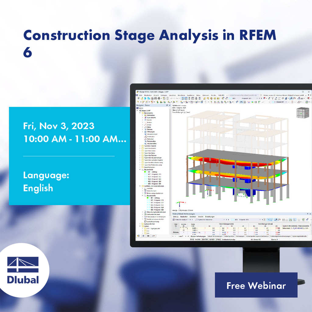 Análisis de fases de construcción en RFEM 6