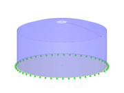 Modelo 004584 | Estructura de tanque de acero | Estabilidad estructural