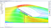 Simulación del flujo de viento en una estructura de paneles solares en el programa RWIND 2
