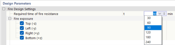 Duración y dirección del fuego