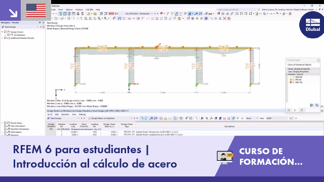 Tutorial en línea gratuito | RFEM 6 para estudiantes