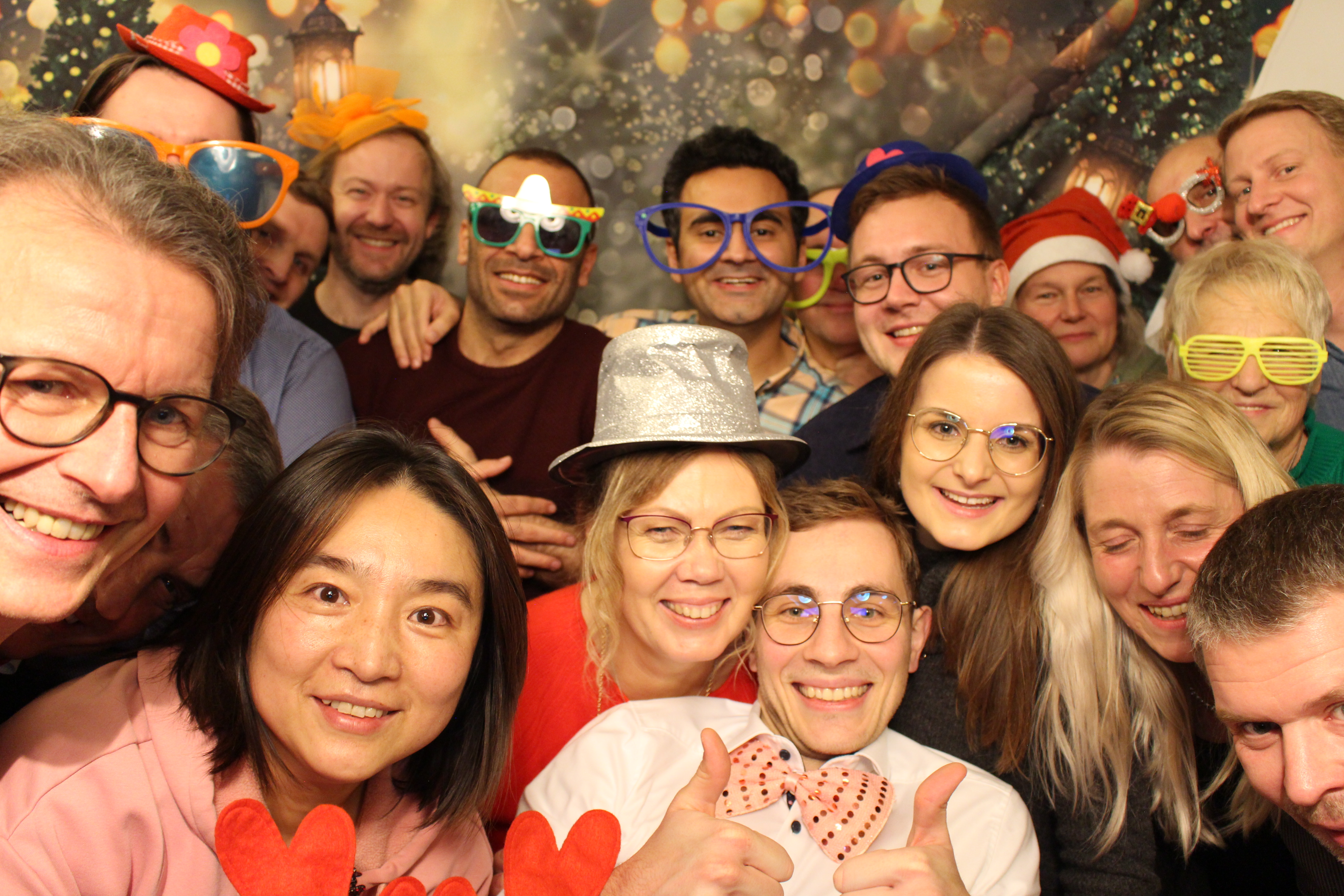 Como el año pasado, la caja de fotos fue el punto culminante de la fiesta de Navidad.