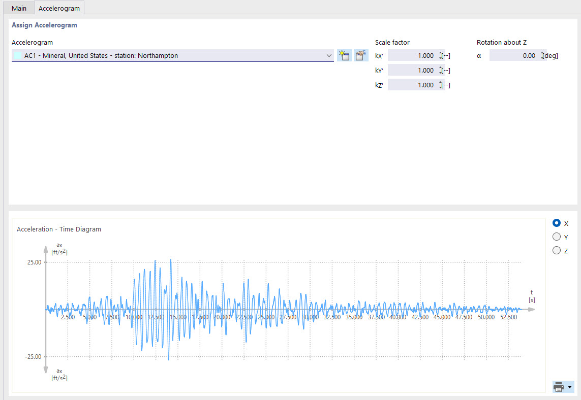 Definición de acelerograma
