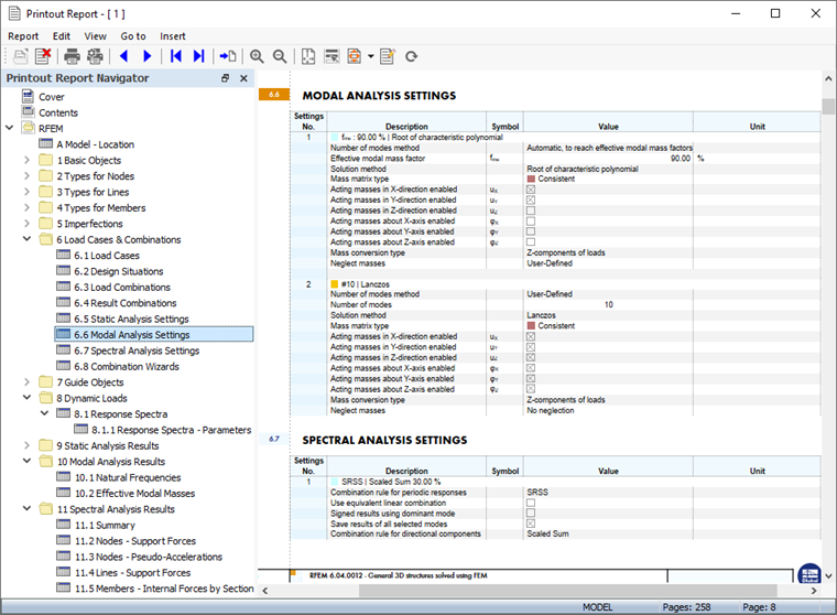 Informe con capítulos adicionales