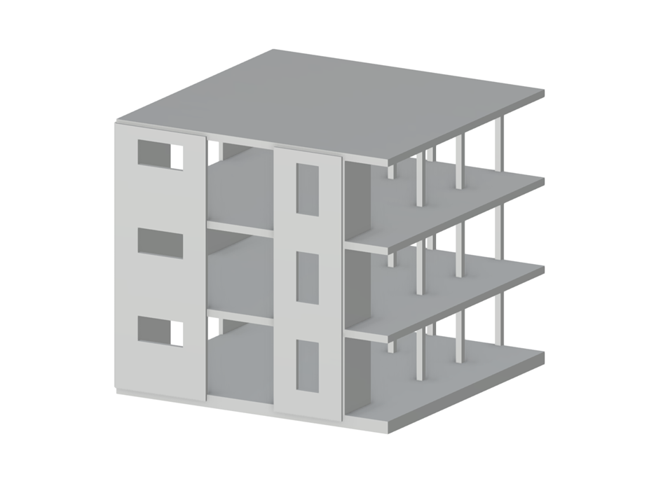 Modelo 004731 | Edificio de hormigón armado