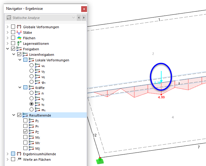 Resultante de una liberación de línea