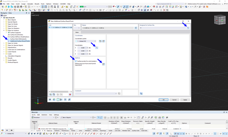 Punto de resultado de superficie adicional para RWIND