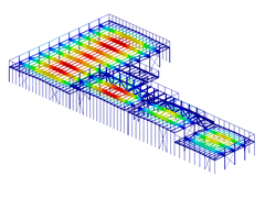 Deformaciones de la estructura del gimnasio
