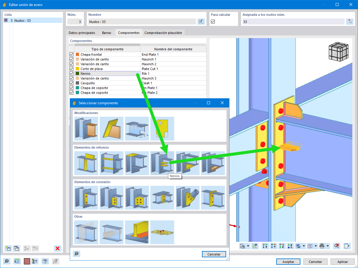 Característica 002786 | Componente "Nervio"