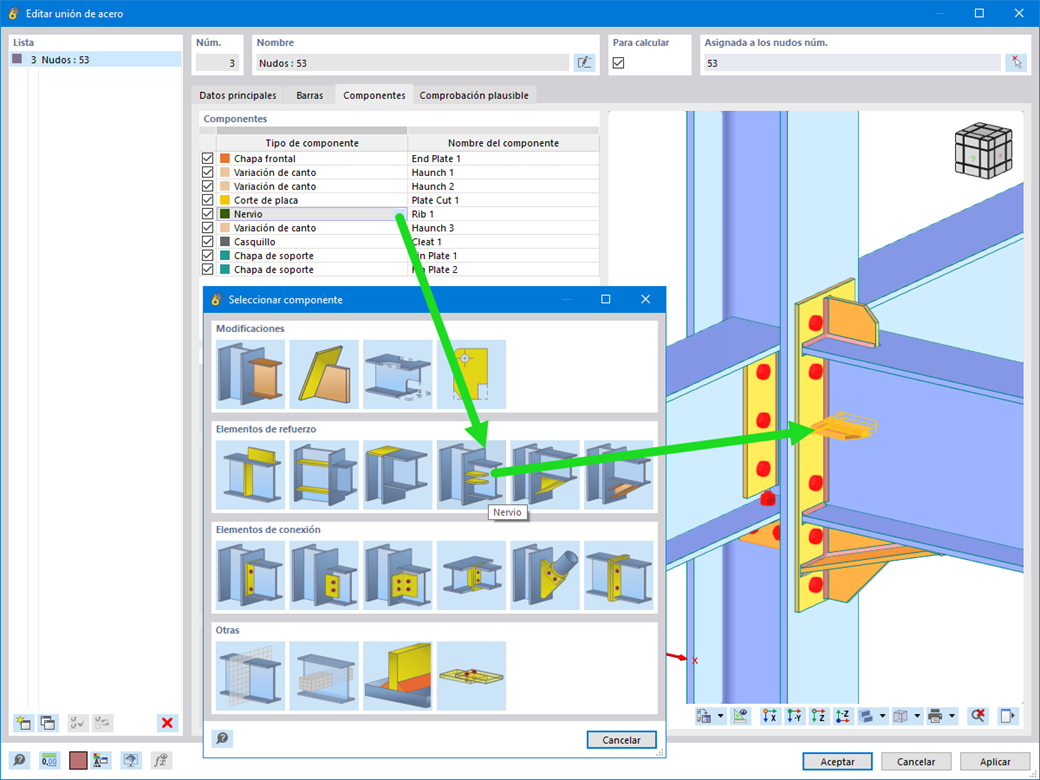 Característica 002786 | Componente "Nervio"