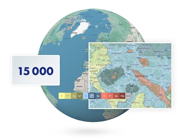 Herramienta de zonas geográficas | 15000 Requests