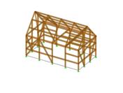 Modelo 000000 | Edificio de entramado de madera